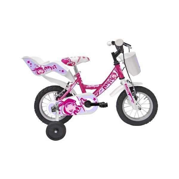 Bicicletta mandelli 120125005 sport one mya con rotelle ciclamino