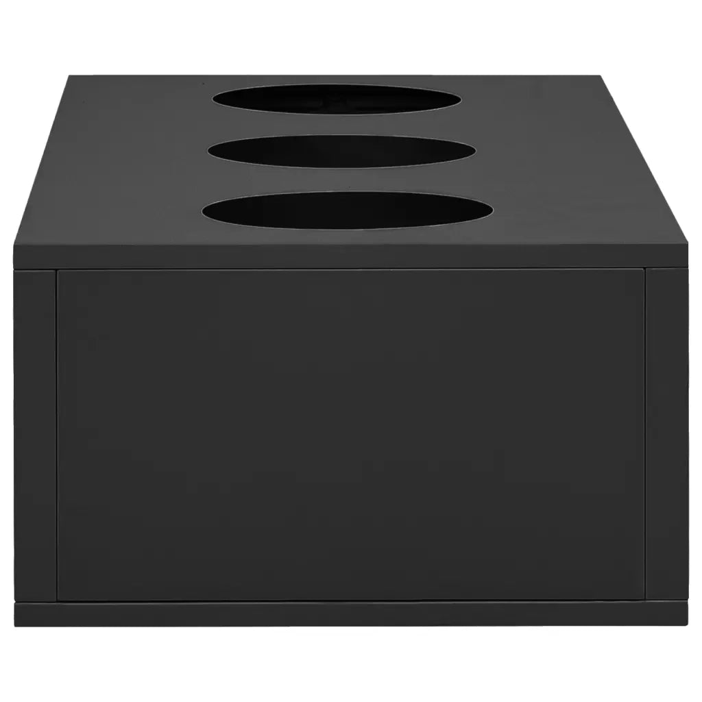 Armadio Ufficio con Fioriera Antracite 90x40x125 cm in Acciaio 3095271