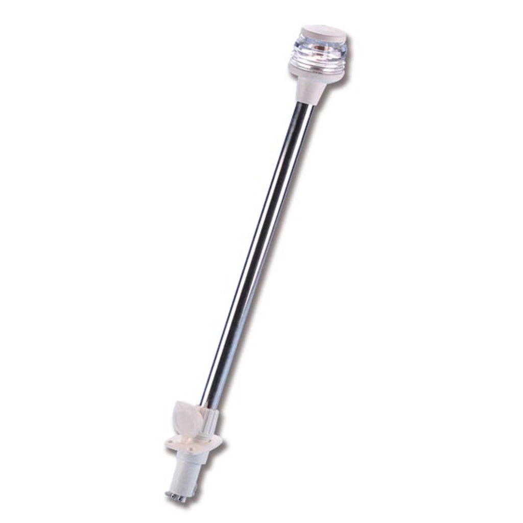 Asta estraibile inox bianca mm 600 luce 360 gradi dotazioni di bordo
