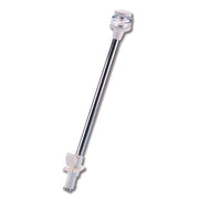 Asta estraibile inox bianca mm 600 luce 360 gradi dotazioni di bordo