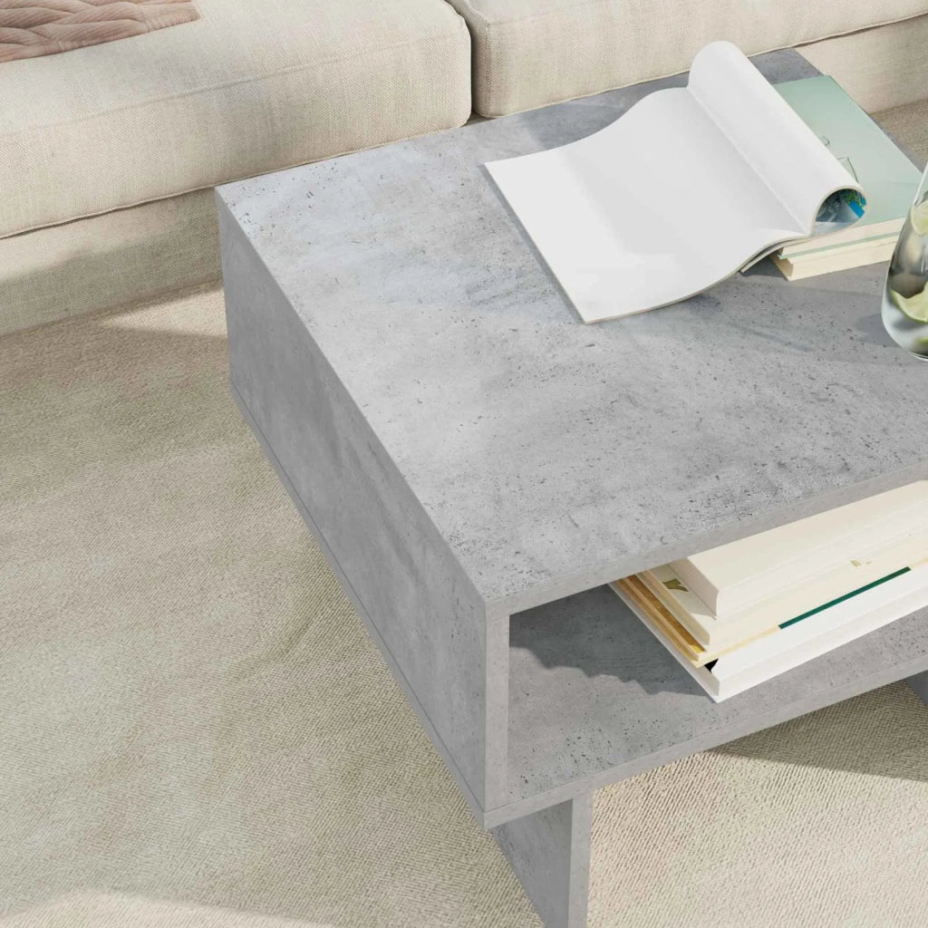 Tavolino da salotto Grigio cemento 48 x 46 x 35 cm 8000231