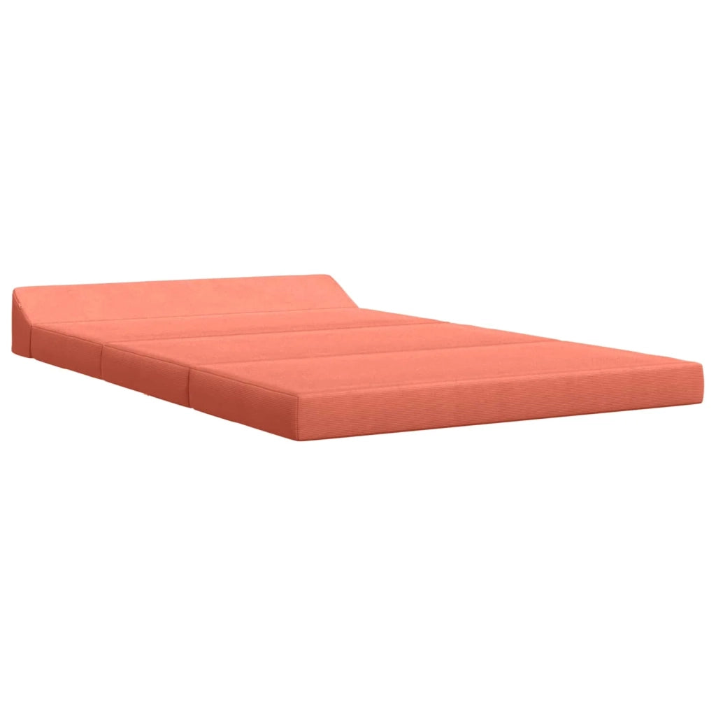 Divano Letto Pieghevole Rosso Arancio 120 x 60 x 49 cm Tessuto 900050