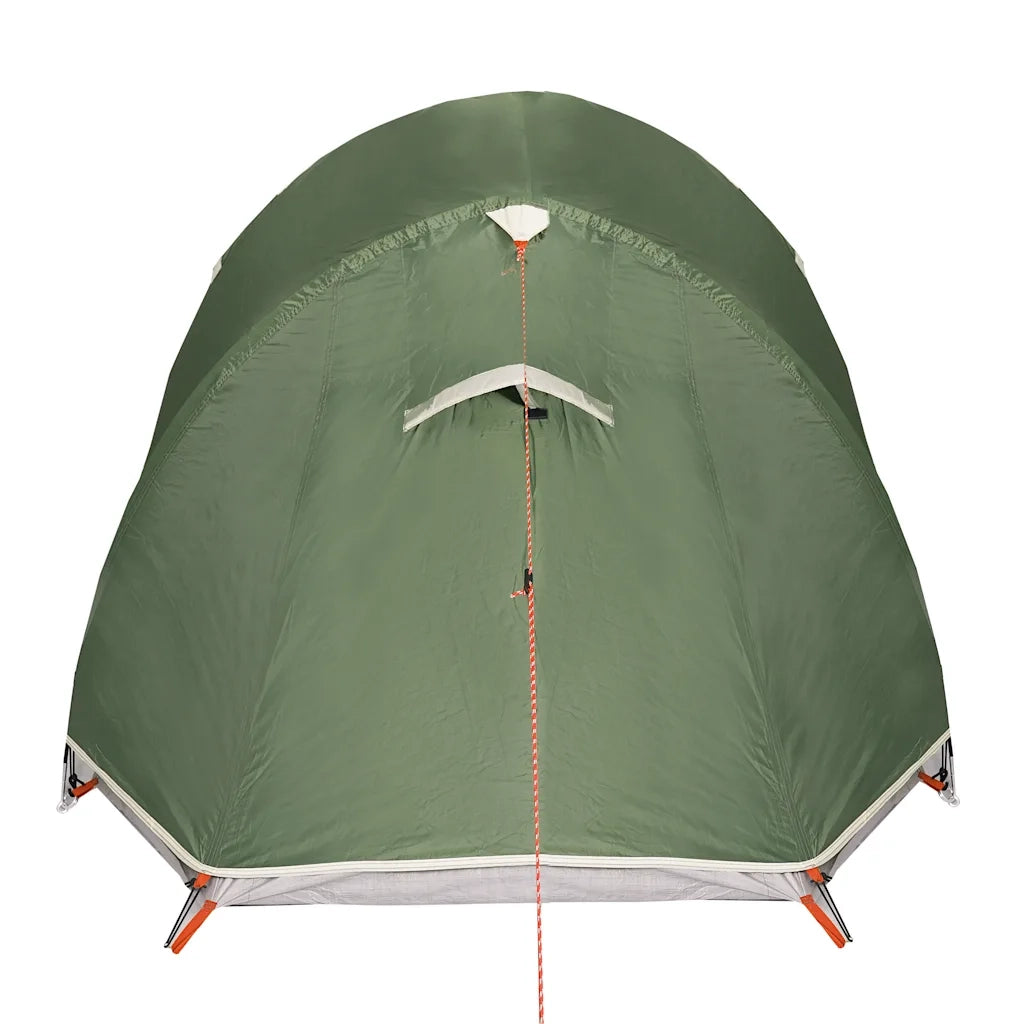 Tenda da Campeggio a Tunnel per 3 Persone Verde Impermeabile 94600