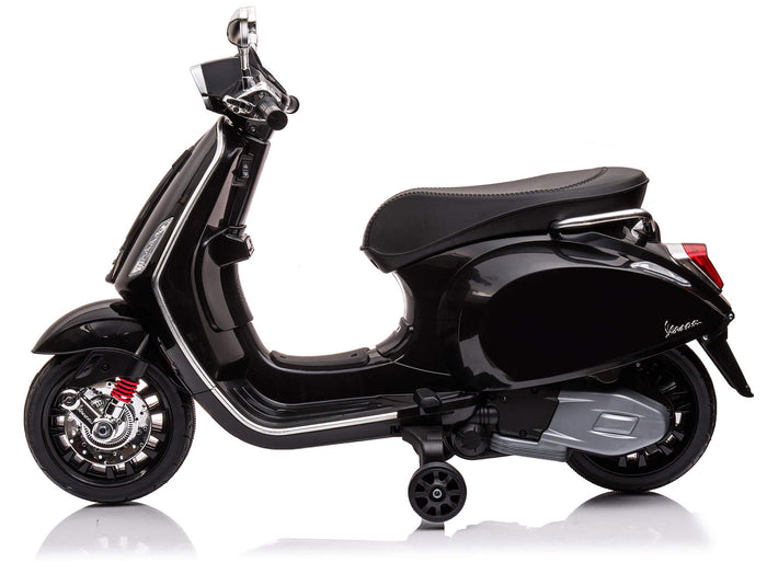 Scooter Elettrico per Bambini Licenza Ufficiale Piaggio Vespa 12V 4,5Ah Nero