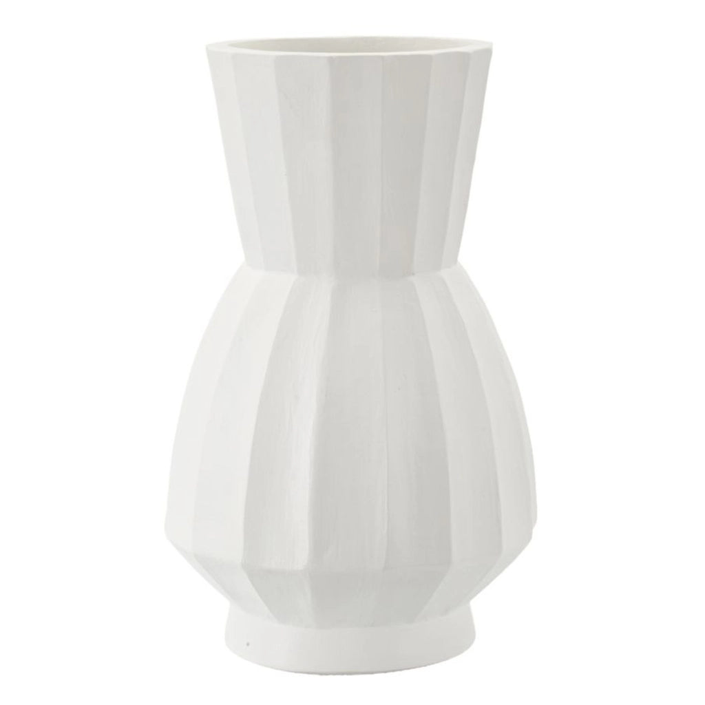Vaso Decorativo VKH827, Bianco, Poliresina, 24x24x41 cm