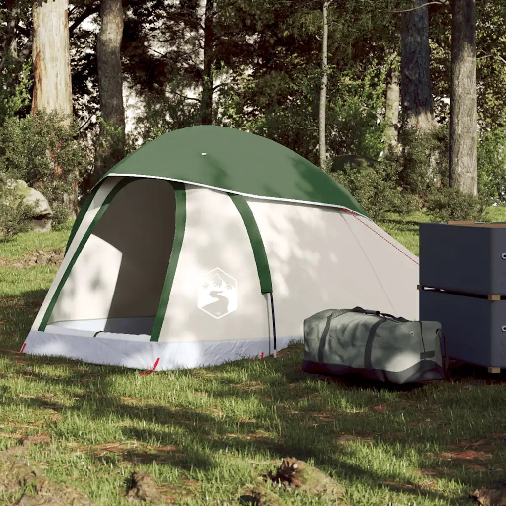 Tenda da Campeggio a Cupola per 1 Persona-Tenda per Escursionismo Verde Impermeabile 648864