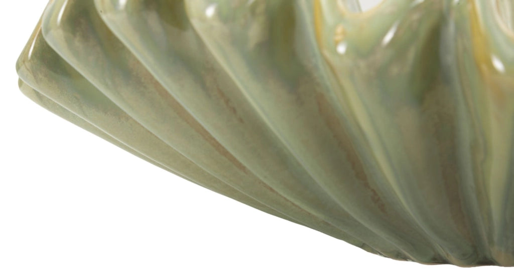 Svuotatasche Venice Ø40x13 cm in Ceramica Verde