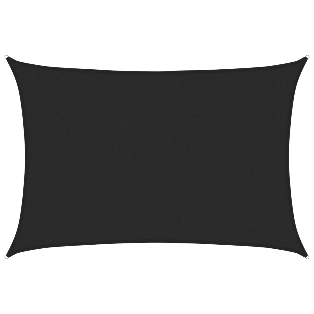 Vela Parasole | Telo Ombra | Vela da ombra 160 g/m2 Nera 3x4,5 m in HDPE
