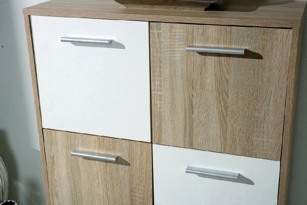 Madia Dresano, Credenza Apertura Battente, 77x30x115h cm Bianco