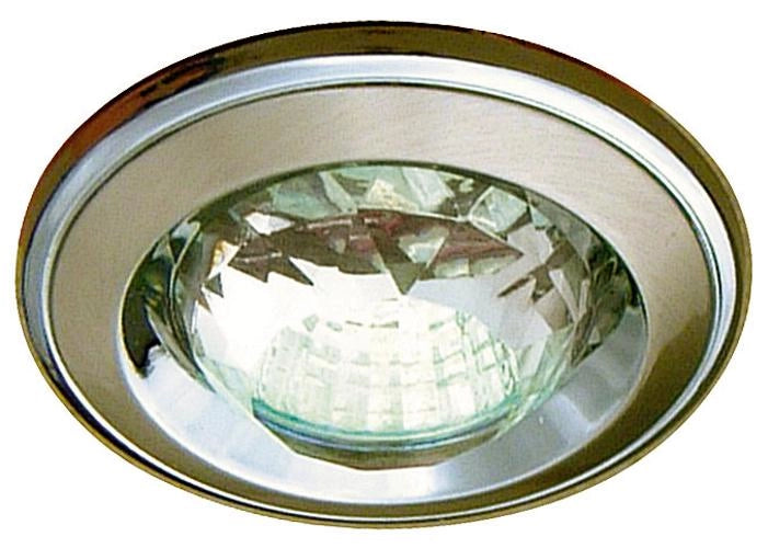 Faretto incasso rotondo nichel opaco cristallo MR16