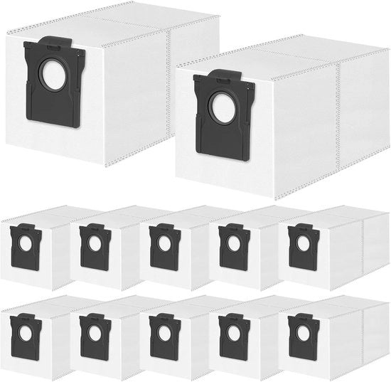 12 Set di Sacchi per Aspirapolvere compatibili con Dreame L20/X40/X50 Ultra Completo, L10s/L10/L40s/L10s Pro/L40/L50 Ultra, compatibili con Mova E30/P50 Pro Ultra Aspirapolvere - Sacchi per Aspirapolvere - 3,2 Sacchi con Grande Capacità