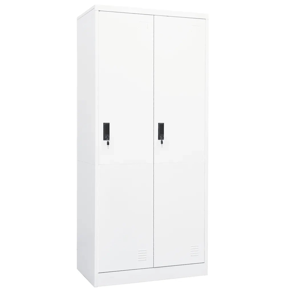 Armadio Bianco 80x50x180 cm in Acciaio cod mxl 65897