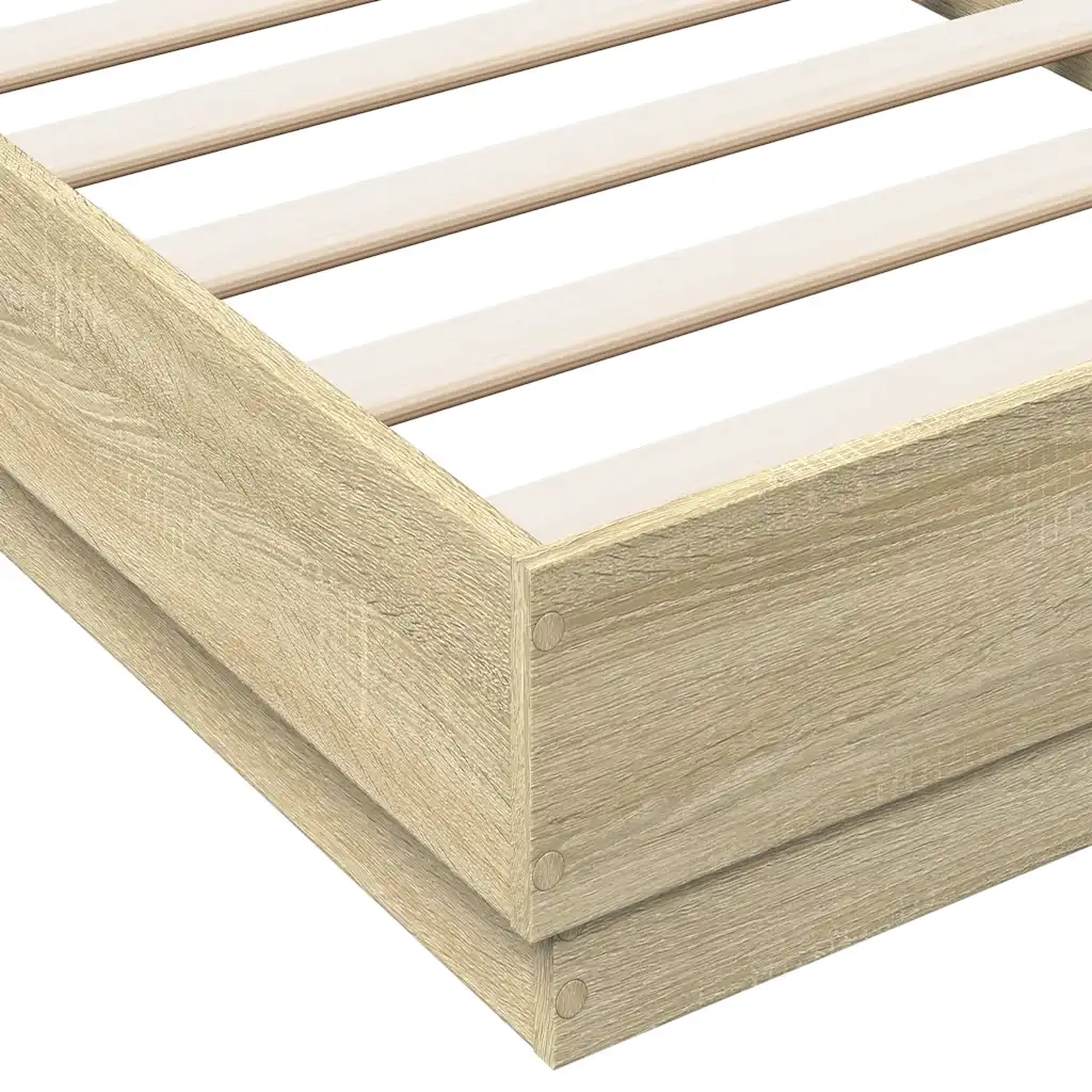 Giroletto senza Materasso Rovere Sonoma 90x190 cm in Truciolato 839632