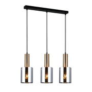 Lampadario Italux Sardo ottone cromo 3 luci E27 dimmerabile