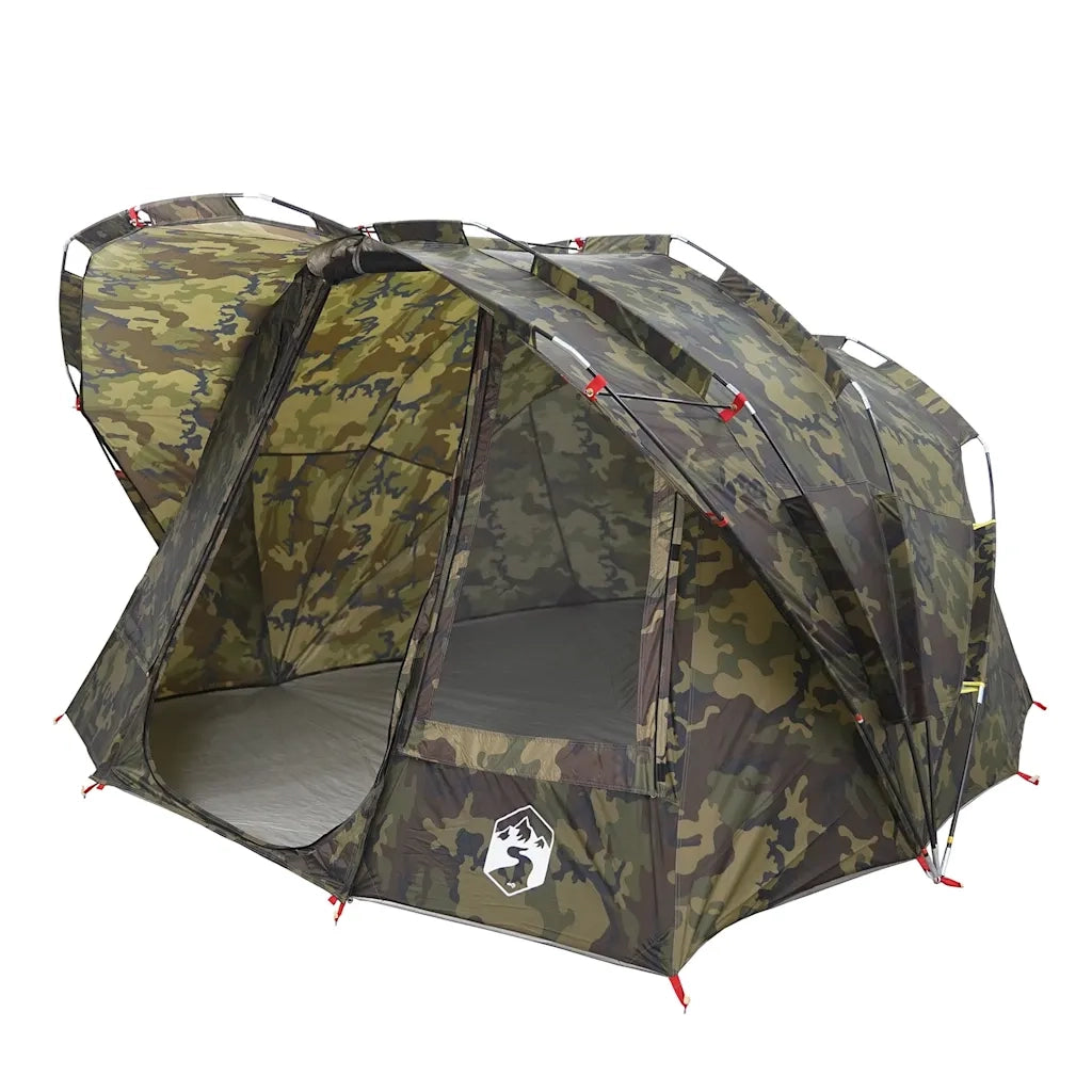 Tenda da Pesca per 5 Persone Mimetica Impermeabile 4009394