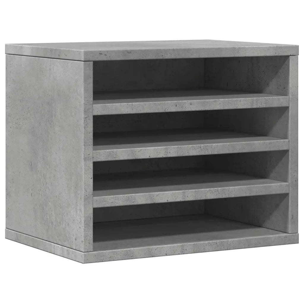 Organizer Scrivania Grigio Cemento 36x26x29,5 Legno Multistrato CFW5772435