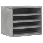 Organizer Scrivania Grigio Cemento 36x26x29,5 Legno Multistrato CFW5772435