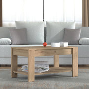 Signa, Tavolino da Salotto un Vano, 90x49.5x45.5h cm Marrone Rovere Nodi