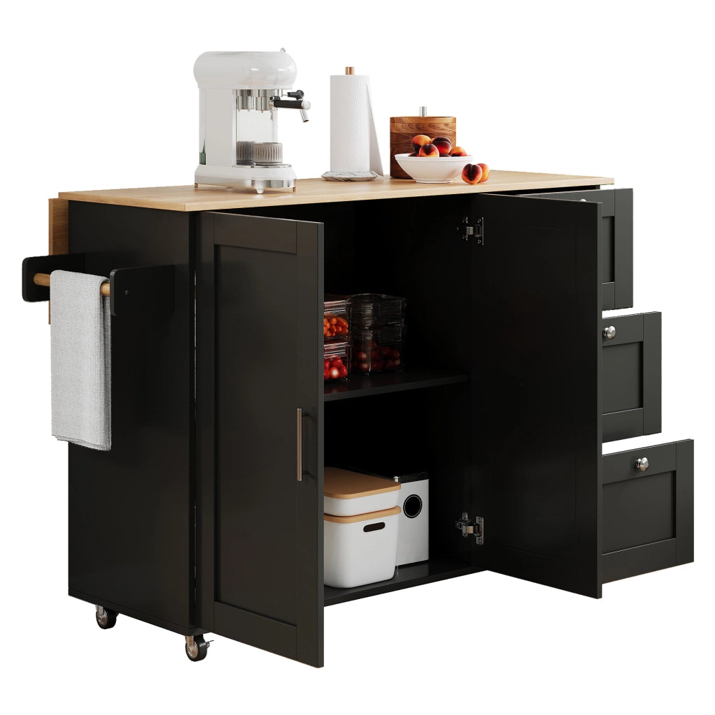 Tavolo da Cucina Allungabile con Cassetti e Anta ¨C MINIMAL ¨C Rovere, 135x44x90 cm