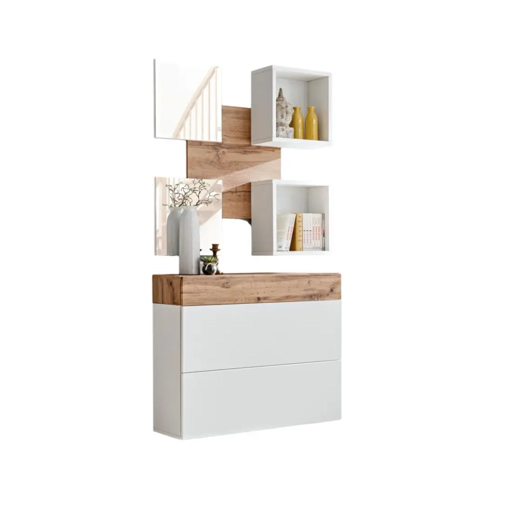 Mobile d'ingresso - TORTH 5 - Colori rovere e bianco
