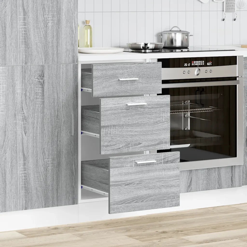 vidaXL Armadio Inferiore “Lyon” Grigio Sonoma 40x46x81,5 cm