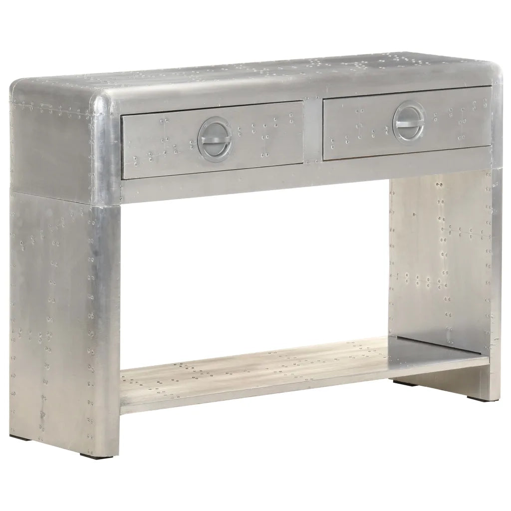 Credenza | Madia | Buffet da pranzo | Armadio da pranzo Stile Aviatore 110x35x75 cm in Metallo