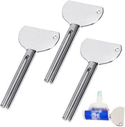 Tubo-pers set per cosmetici, detergenti, smalti e pigmenti in acciaio inossidabile (argento)