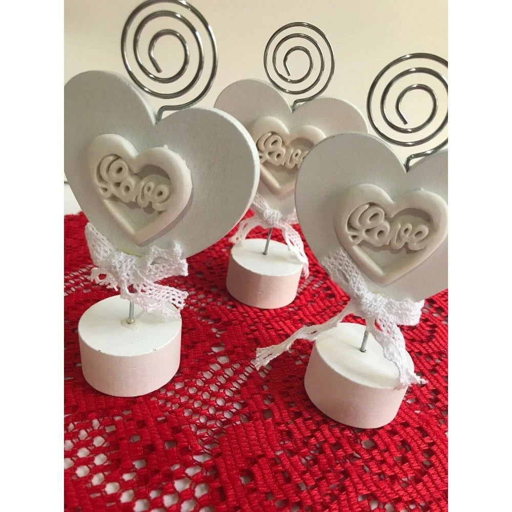 Trade Shop - Porta Foto Cuore A Spirale Fotografie Decorazioni Casa Portafoto Per Deco -
