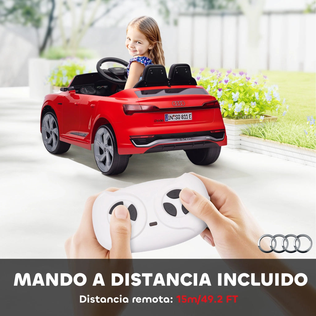Auto Elettrica per Bambini Audi Q8 e-tron Sportback ¨C zephmum ¨C Rosso con Telecomando