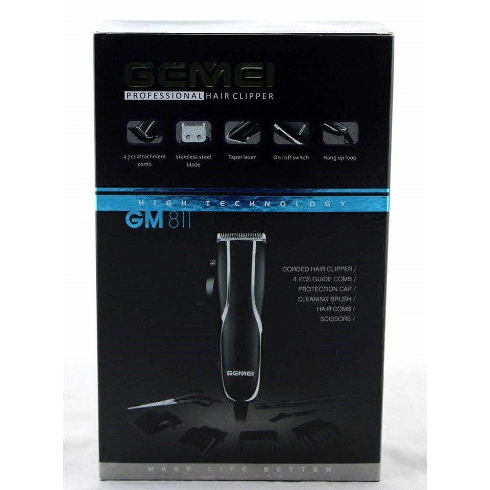 Trade Shop - Tagliacapelli Professionale Con Filo Trimmer Elettrico Gm-811 Con Lama In Titanio -