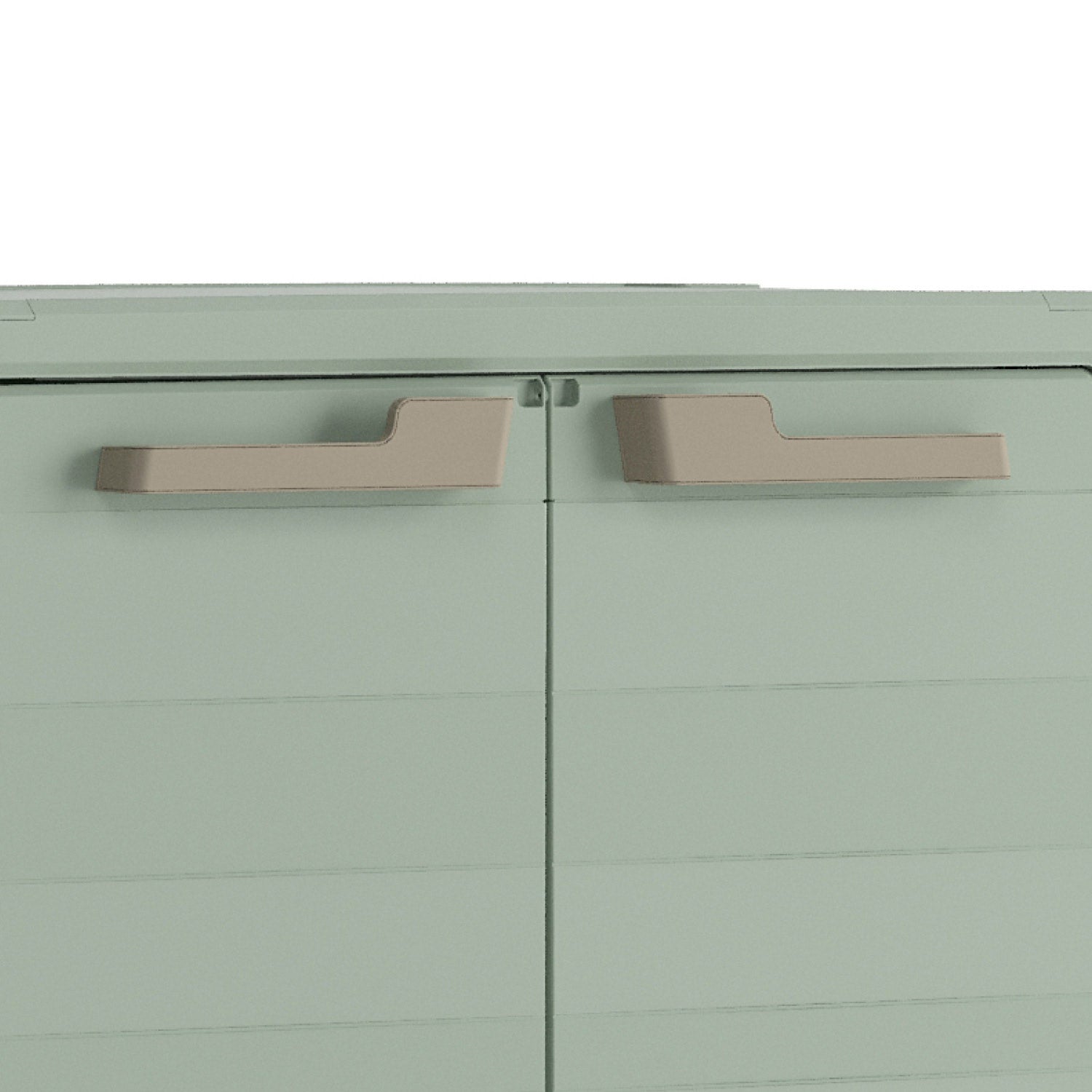 Armadio da Giardino 2 Ripiani 80x44x100 cm Keter Planet Outdoor Basso Grigio e Verde