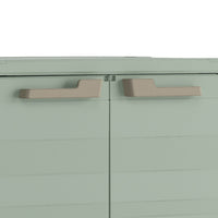 Armadio da Giardino 2 Ripiani 80x44x100 cm Keter Planet Outdoor Basso Grigio e Verde