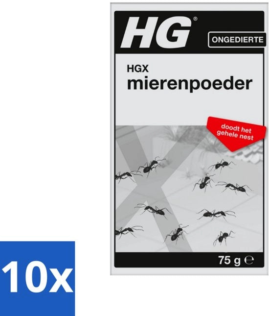 10 x Detergente insetticida 75 gr - Detergo insetti - Detergente insetticida - Elimina formiche - Detersi nido formiche - Formiche fuori casa