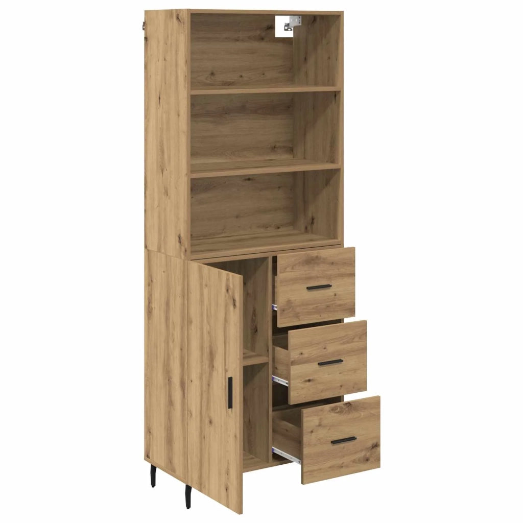Credenza con cassetto Rovere artigianale 69,5 x 34 x 180 cm 3416043