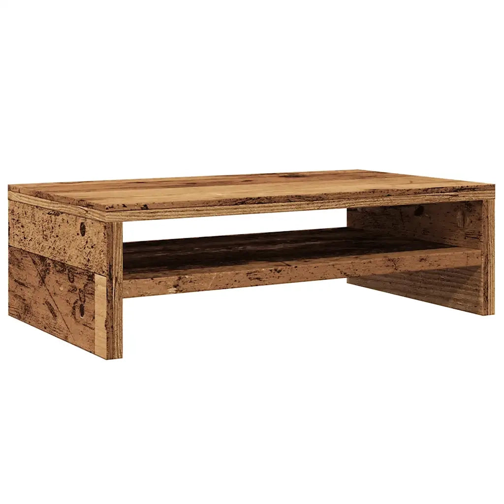 Supporto per Monitor Legno Antico 42x24x13 cm Legno Multistrato