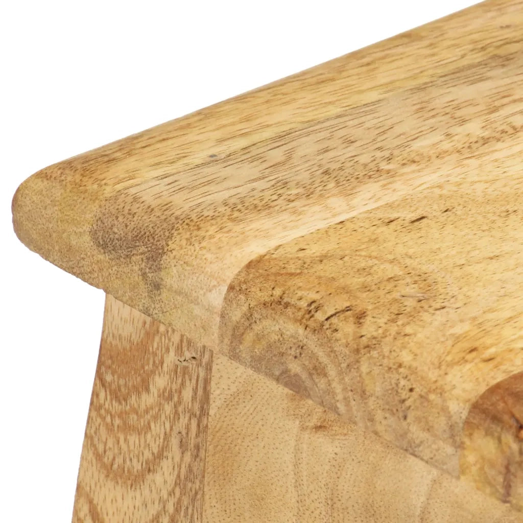 Comodino 28x28x46 cm in Legno Massello di Mango 321707
