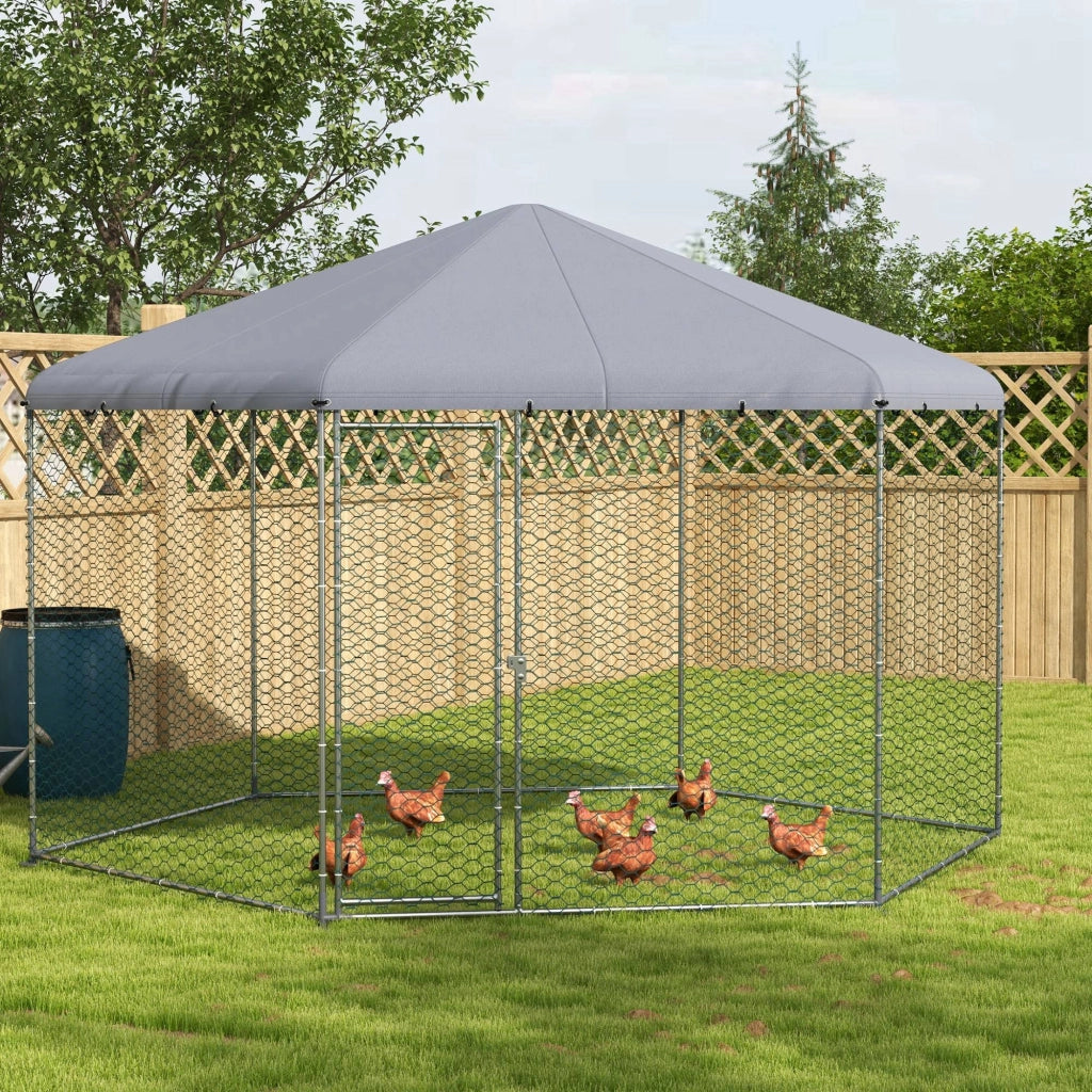 Recinto per polli esterno 10 m2 ¨C zephmum ¨C 400x346x263 cm