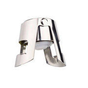 Trade Shop - Tappo Per Bottiglie Acciaio Inox Ermetico Vino Spumante Bottle Stopper -