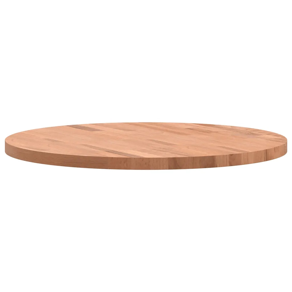 Piano per Tavolo | Superficie Tavolo | Piano Scrivania ?60x2,5 cm Rotondo in Legno Massello di Faggio