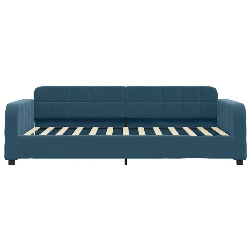 Letto da Giorno Blu 90x200 cm in Velluto