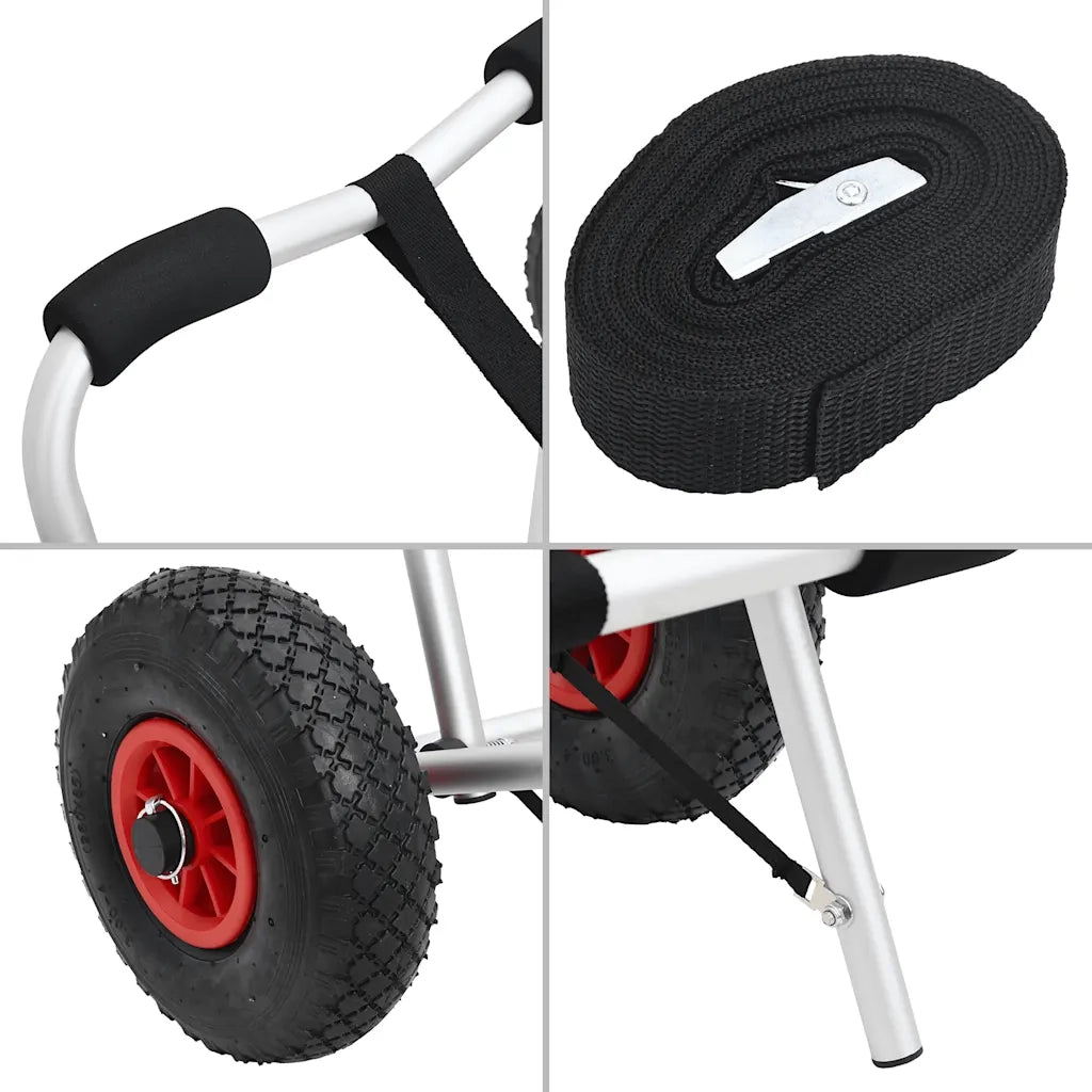 Carrello per Kayak Pieghevole 45 kg in Alluminio CFW2698005