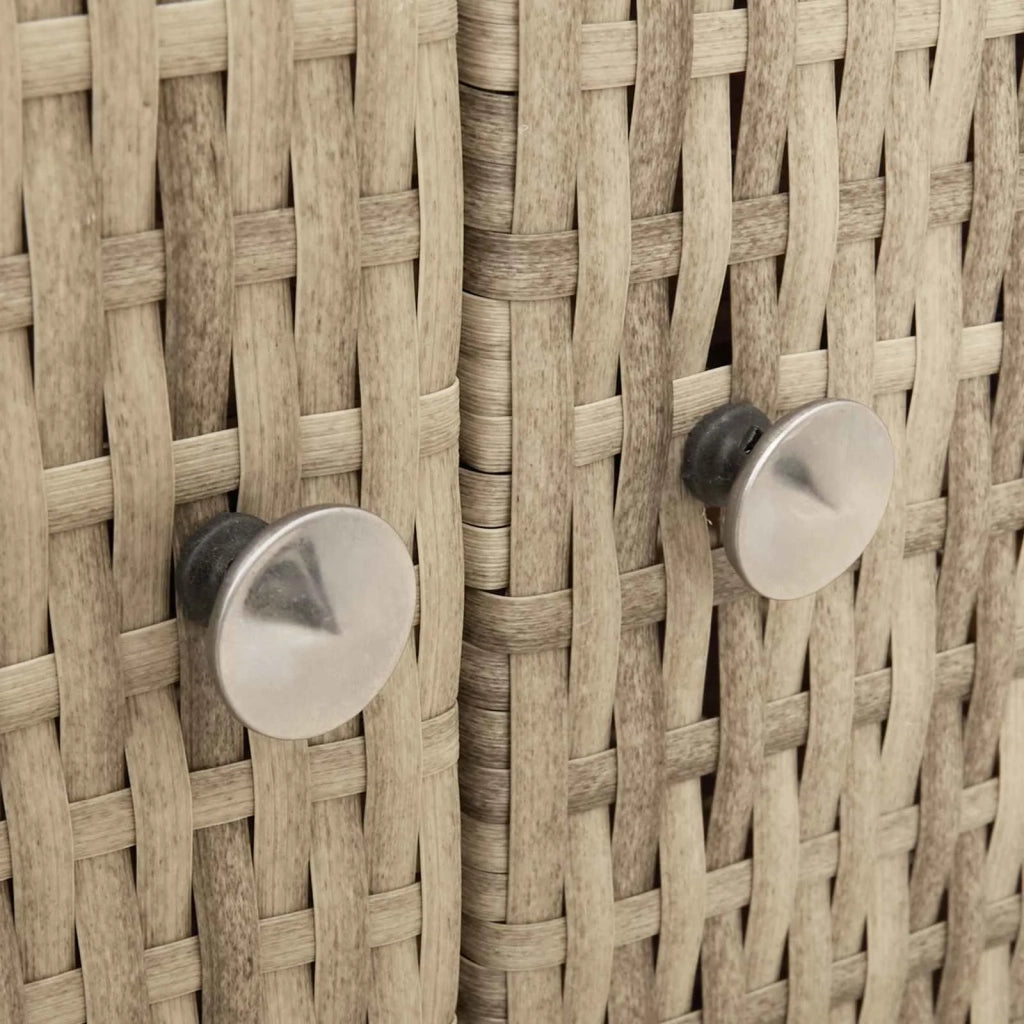 Armadietto Beige 70 x 50 x 87 cm Poliestere e Rattan Roly CFW3304300