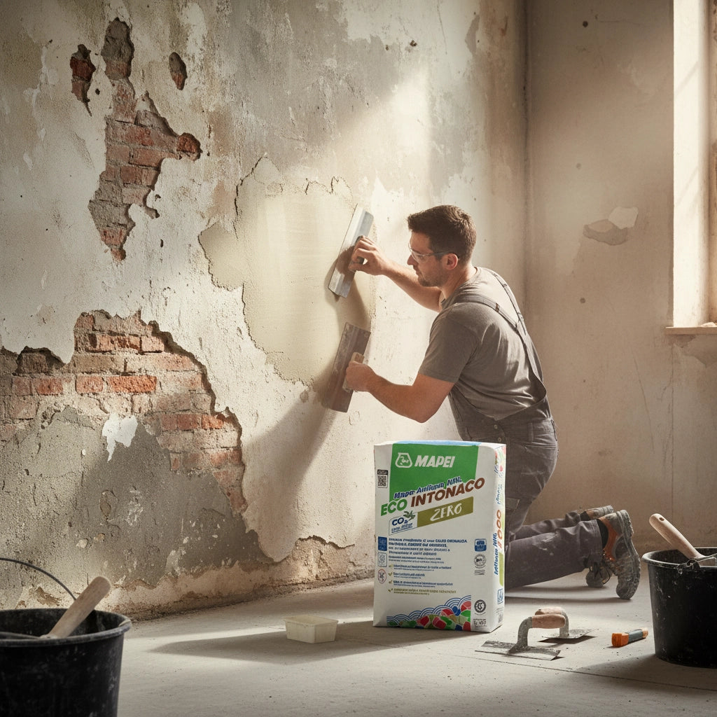 Mapei mape-antique nhl eco intonaco di fondo traspirante per murature 25 kg