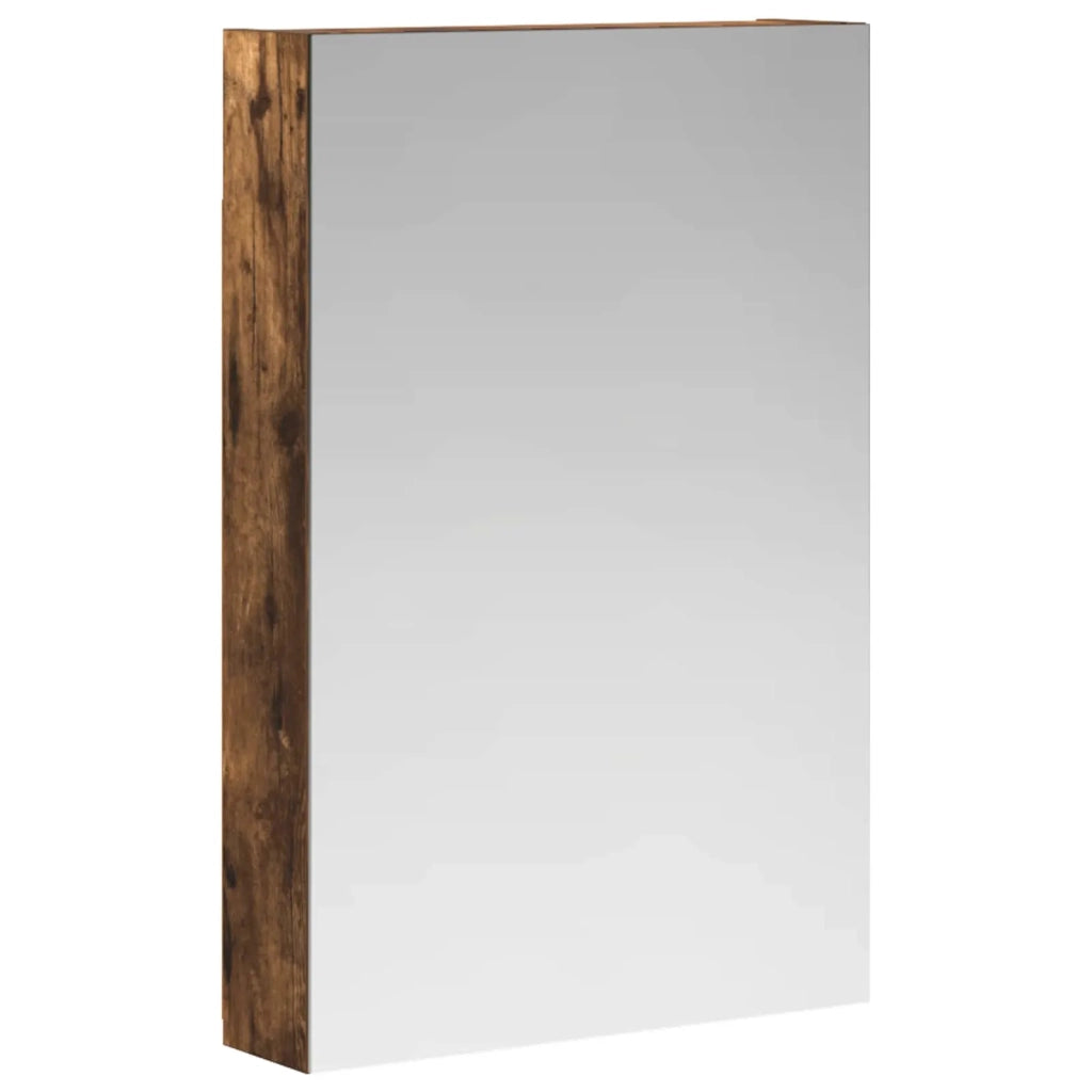 Mobiletto per specchio da bagno Rovere fumé 40 x 10,5 x 60,5 cm