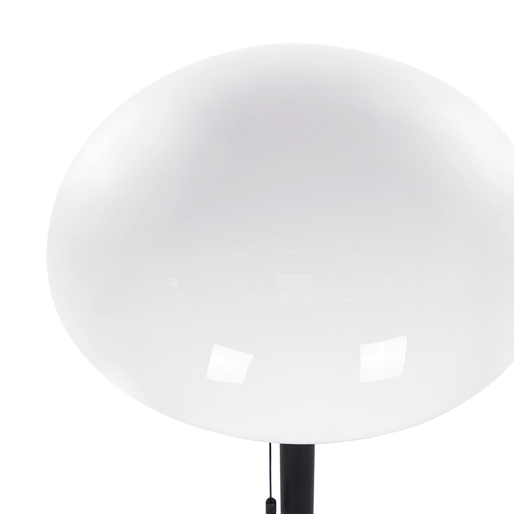 Lampada da Tavolo Nero oro Bianco Vetro Ferro 66 cm Mezza Globo Paralume Comodino Lampada da Comodino Camera da Letto Soggiorno Retro Classico