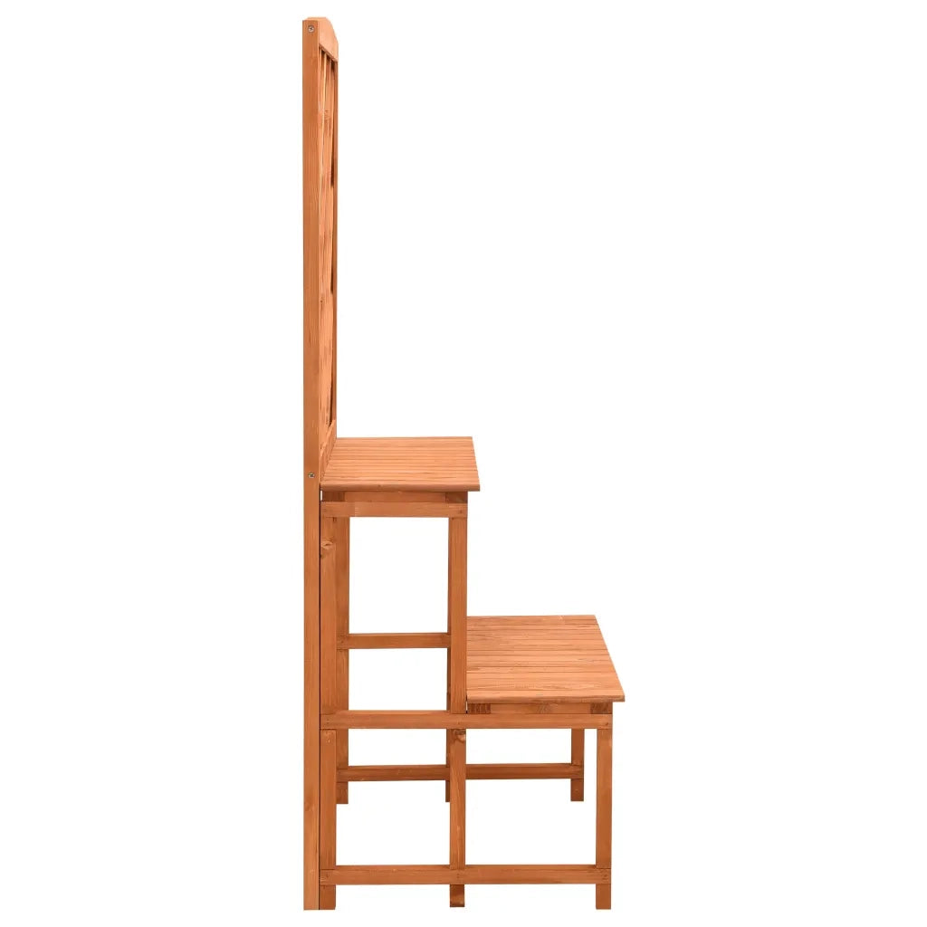 Fioriera con Traliccio Arancione 70x42x120 cm Massello di Abete cod mxl 69632