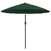 Ombrellone da Esterni con Palo in Alluminio 270 cm Verde cod mxl 54583