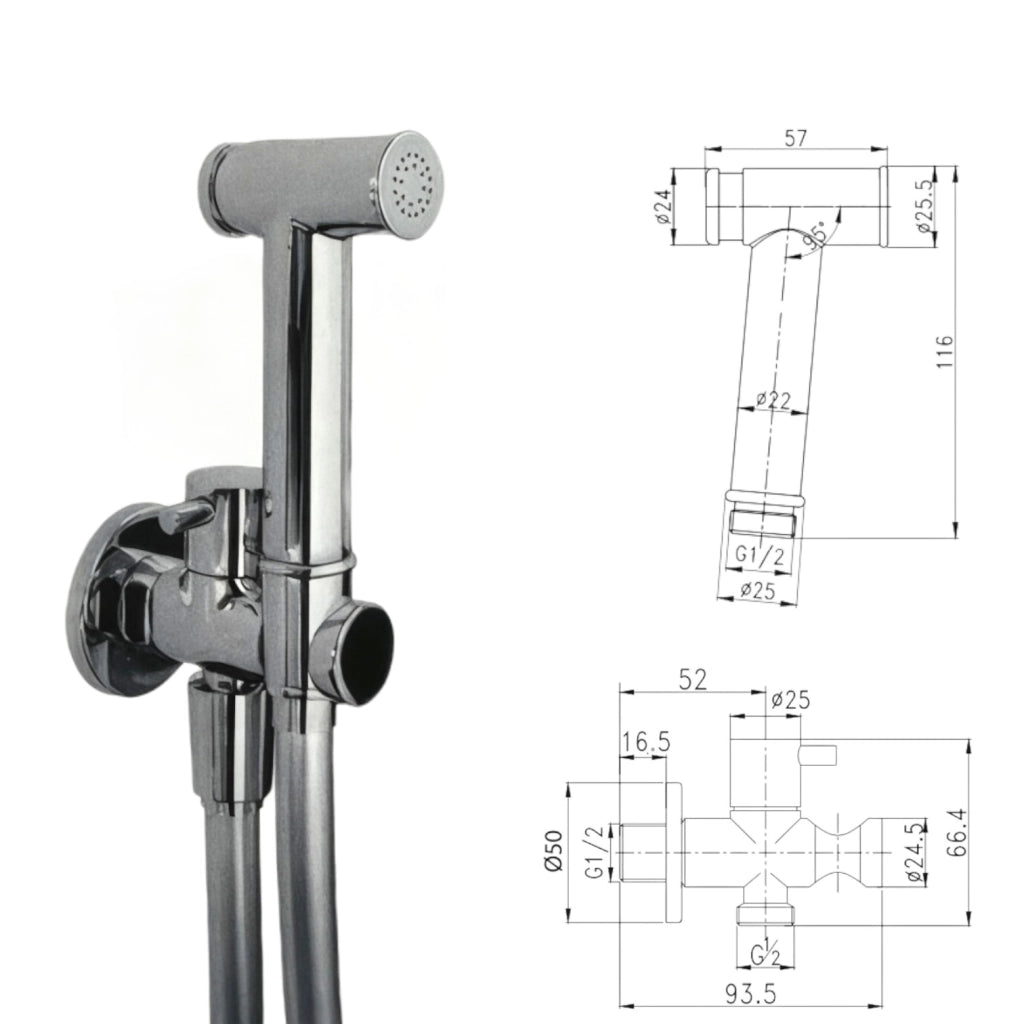 Set completo per wc con rubinetto