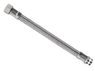 FLESSIBILE INOX PARIGI M3/8 - F3/8 FLEXCORE- - M 3/8 F 3/8 cm-30 - 5 pezzi PARIGI