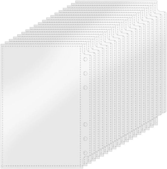 Documenti in plastica trasparente A6, 50 pezzi, con chiusura a 6 gomiti, impermeabili, con protezione per documenti, facile da utilizzare.